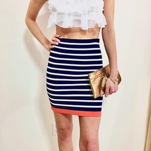 BCBG Navy/White Bandage Skirt